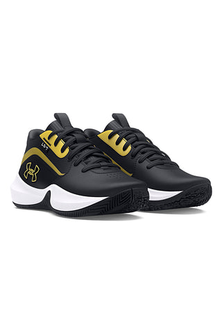 Črni in zlati košarkarski čevlji Under Armour Gs Lockdown 7