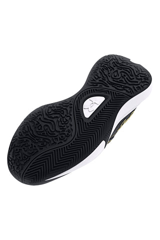 Črni in zlati košarkarski čevlji Under Armour Gs Lockdown 7