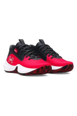 Črni in rdeči košarkarski čevlji Under Armour Lockdown 7