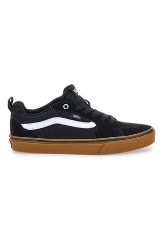 Črni skate čevlji z rjavo podplatom Vans Filmore