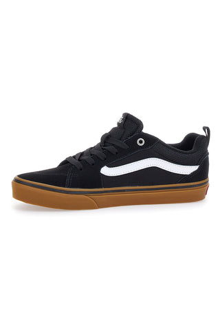 Črni skate čevlji z rjavo podplatom Vans Filmore