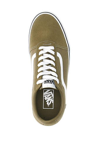 Olive zelene superge z belimi vezalkami Vans Filmore Decon