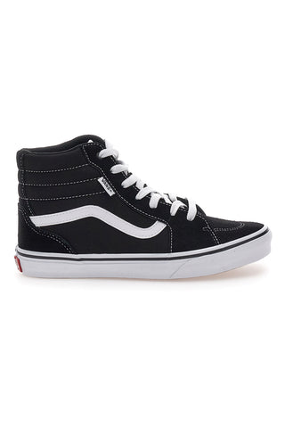 Črni supergi Mid-Cut z belimi detajli VANS FILMONE HI