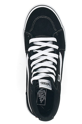 Črni supergi Mid-Cut z belimi detajli VANS FILMONE HI