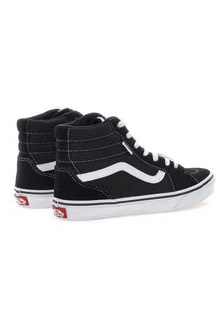 Črni supergi Mid-Cut z belimi detajli VANS FILMONE HI