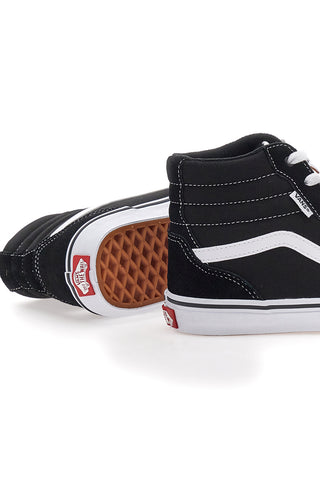 Črni supergi Mid-Cut z belimi detajli VANS FILMONE HI
