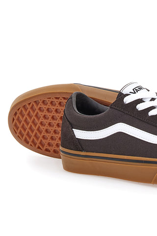 Superge Caffè iz semiša z belimi vezalkami Vans Ward