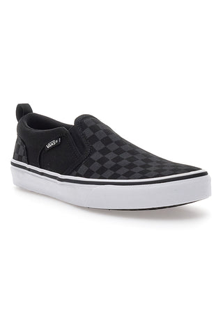 Črne in sive superge Slip-on Vans Asher