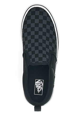 Črne in sive superge Slip-on Vans Asher
