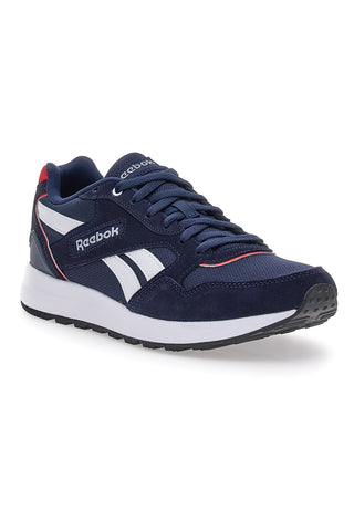 Modri športni copati z logotipom Reebok Gl1000 na strani