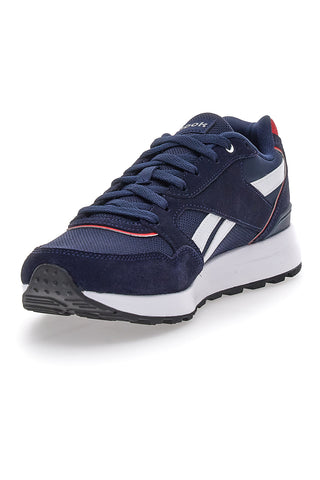 Modri športni copati z logotipom Reebok Gl1000 na strani