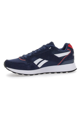 Modri športni copati z logotipom Reebok Gl1000 na strani