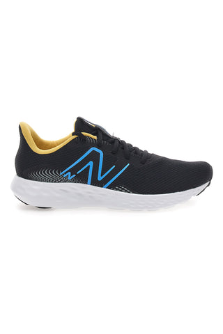 Črni in rumeni tekaški čevlji z mrežastim zgornjim delom NEW BALANCE 411