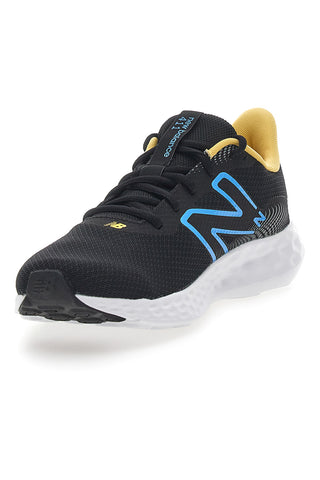 Črni in rumeni tekaški čevlji z mrežastim zgornjim delom NEW BALANCE 411