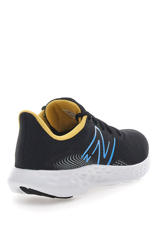Črni in rumeni tekaški čevlji z mrežastim zgornjim delom NEW BALANCE 411