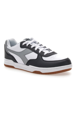 Bele superge z sivim logotipom in črnimi detajli DIADORA RAPTOR LOW