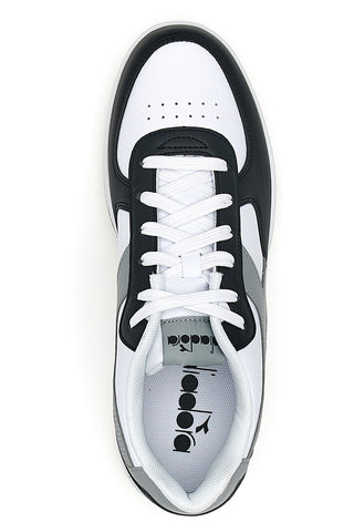 Bele superge z sivim logotipom in črnimi detajli DIADORA RAPTOR LOW