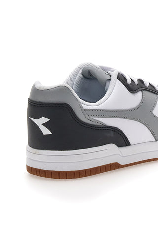 Bele superge z sivim logotipom in črnimi detajli DIADORA RAPTOR LOW