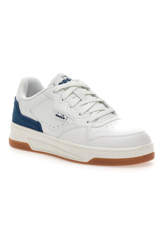 Bele superge z modrim usnjenim detajlom na zadnji strani DIADORA GINGER