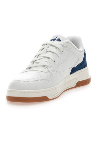 Bele superge z modrim usnjenim detajlom na zadnji strani DIADORA GINGER