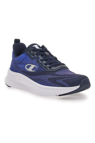 Črni in modri športni copati z mrežastim zgornjim delom CHAMPION GALACTIC Low Cut Shoe