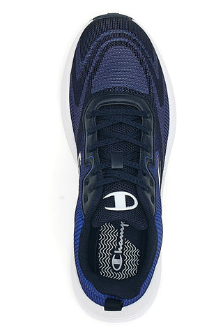 Črni in modri športni copati z mrežastim zgornjim delom CHAMPION GALACTIC Low Cut Shoe