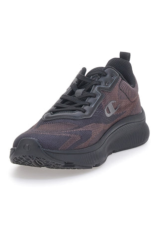 Črni in rdeči športni copati z mrežastim zgornjim delom CHAMPION GALACTIC Low Cut Shoe