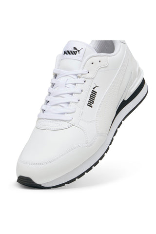 Bele superge z usnjenim zgornjim delom PUMA ST Runner v4 L