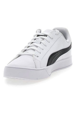 Bele superge z vezalkami Puma Smash Vulc