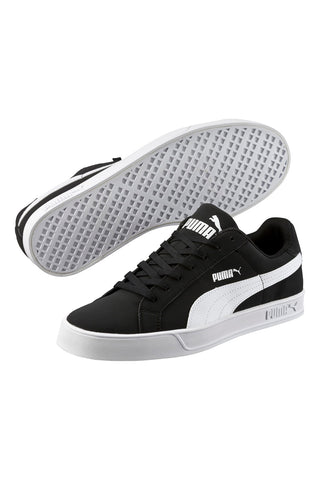 Črni in beli športni copati Puma Smash Vulc