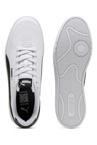 Bele in črne superge Puma Court Classic Clean