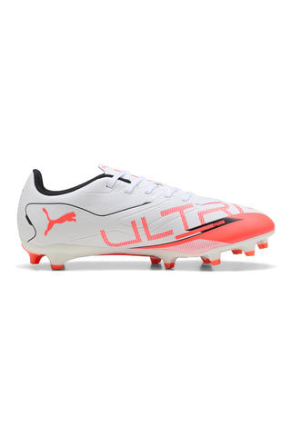 Bele in rdeče nogometne čevlje s čepki Puma ULTRA 5 PLAY FG/AG
