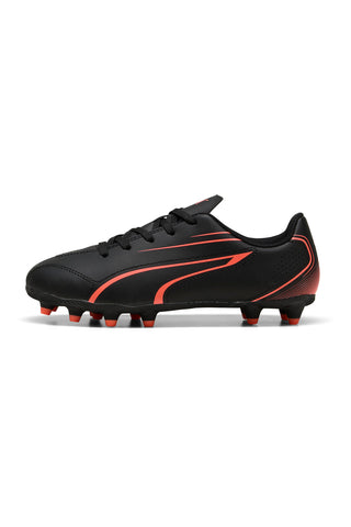 Črni nogometni čevlji s špicami PUMA VITORIA FG/AG