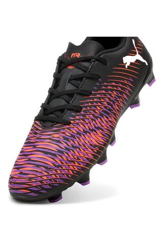 Črni in vijolični nogometni čevlji PUMA FUTURE 8 PLAY FG/AG JR