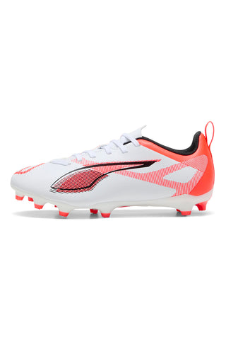 Bele in rdeče nogometne čevlje za naravna in umetna igrišča Puma ULTRA 5 PLAY FG/AG Jr