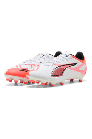 Bele in rdeče nogometne čevlje za naravna in umetna igrišča Puma ULTRA 5 PLAY FG/AG Jr