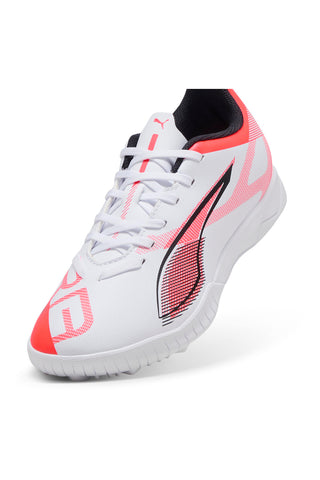 Bele in rdeče nogometne čevlje za dvoransko nogomet PUMA ULTRA 5 PLAY TT Jr