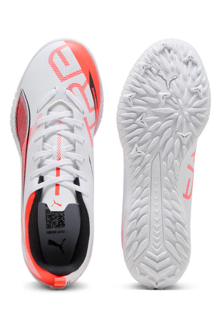 Bele in rdeče nogometne čevlje za dvoransko nogomet PUMA ULTRA 5 PLAY TT Jr