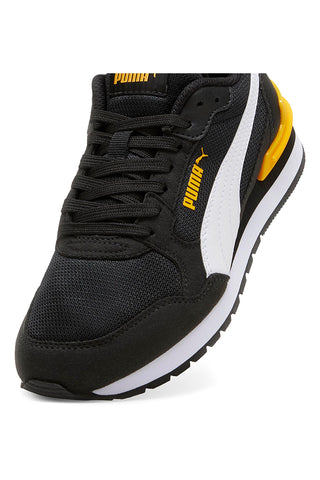 Črni in rumeni športni copati Puma St Runner V4 Mesh Jr