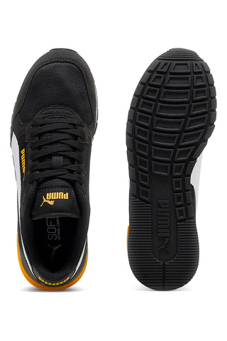Črni in rumeni športni copati Puma St Runner V4 Mesh Jr