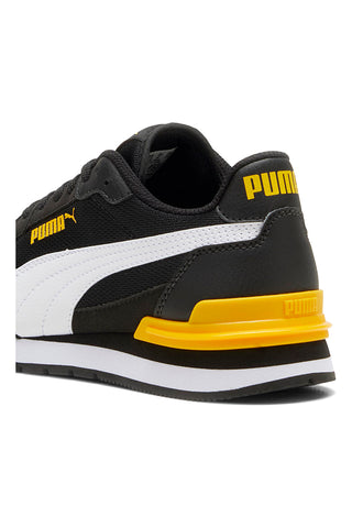 Črni in rumeni športni copati Puma St Runner V4 Mesh Jr