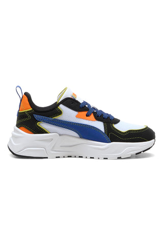 Bele superge z modrimi in oranžnimi detajli PUMA TRINITY LITE STARBLITZ JR