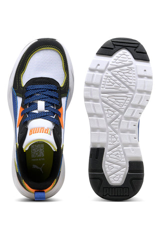 Bele superge z modrimi in oranžnimi detajli PUMA TRINITY LITE STARBLITZ JR