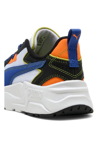 Bele superge z modrimi in oranžnimi detajli PUMA TRINITY LITE STARBLITZ JR