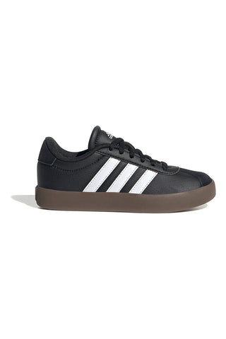 Črni športni copati z belimi detajli Adidas VL Court 3.0