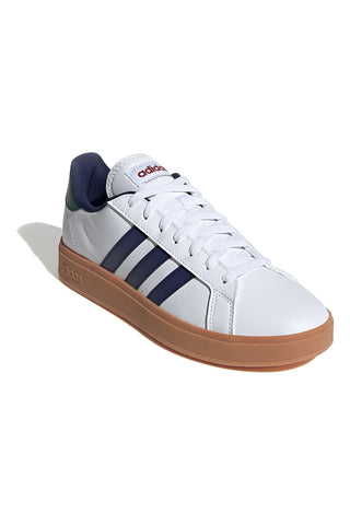 Bele superge z modrimi in zelenimi detajli ADIDAS Grand Court Base 2.0