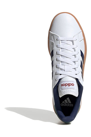 Bele superge z modrimi in zelenimi detajli ADIDAS Grand Court Base 2.0
