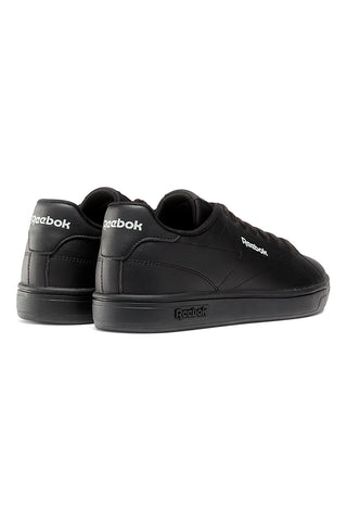 Črni superge z belimi logotipi Reebok Court Clean