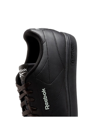 Črni superge z belimi logotipi Reebok Court Clean