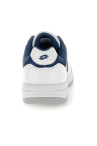 Beli čevlji za padel z modrim logotipom Lotto COURT LOGO AMF XX